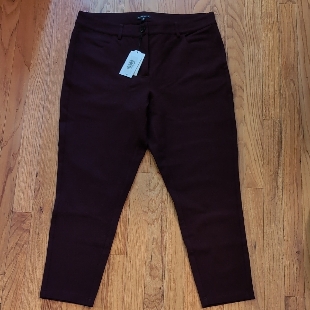 Universal Standard Black Cherry Siene Skinny Ponte Pants